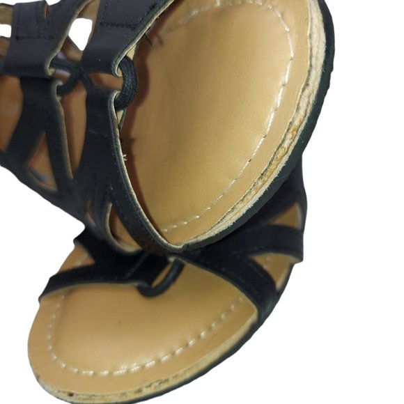 Esprit Black Platform Gladiator Sandal Women's Size 8 - Picture 5 of 7